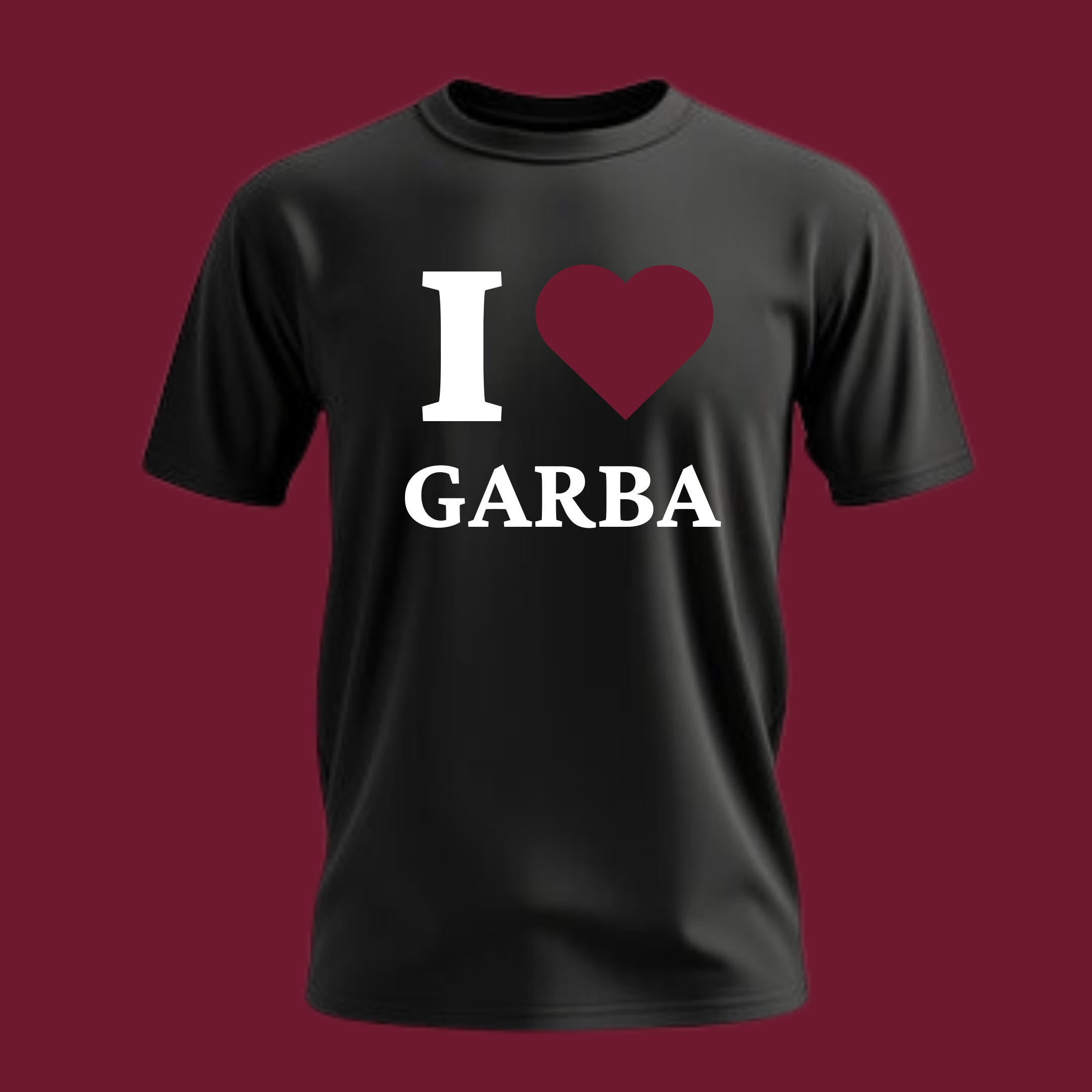 I ❤️ Garba Shirt | BLACK